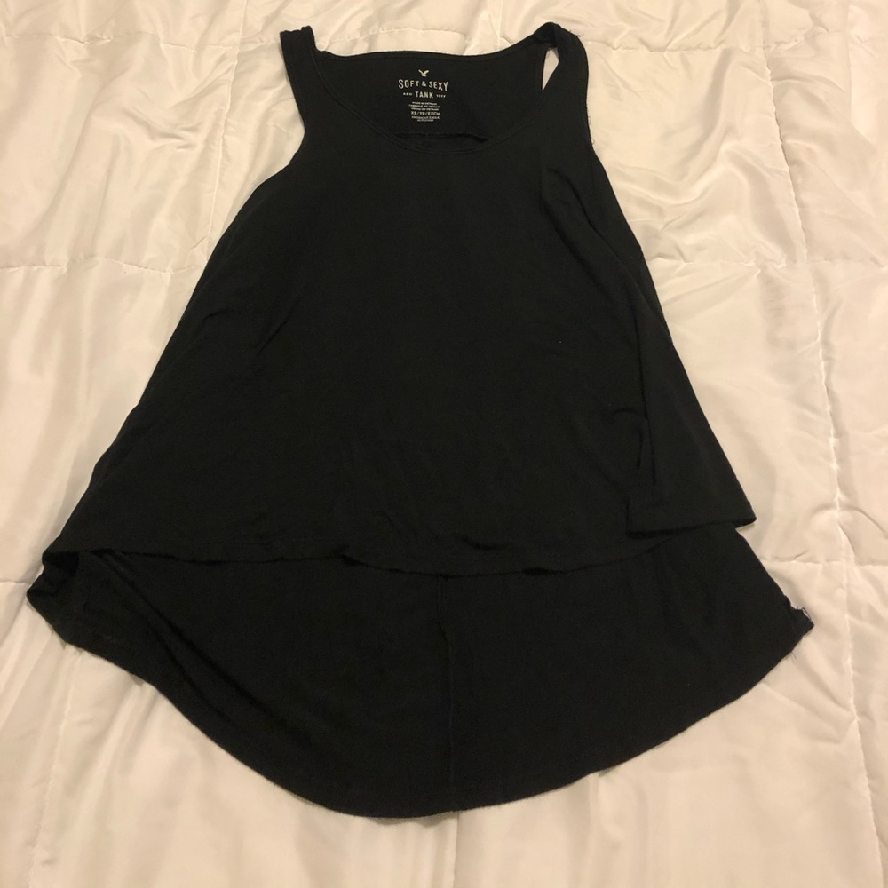 Black thank top
